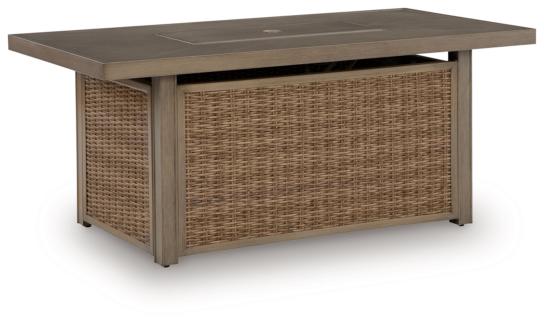 Laguna Heights - Rectangular Fire Pit Table - Beige - Stylish Home Furniture