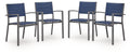 Rocky Creek - Sling Arm Chair (Set of 4) - Blue / Gray - Stylish Home Furniture