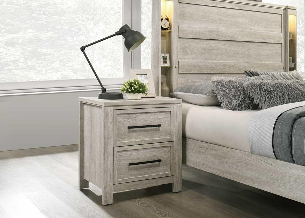 B318 - Nightstand - Antique White - Stylish Home Furniture