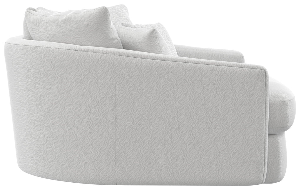 Matty - Round Accent Cuddle Chaise - Stylish Home Furniture