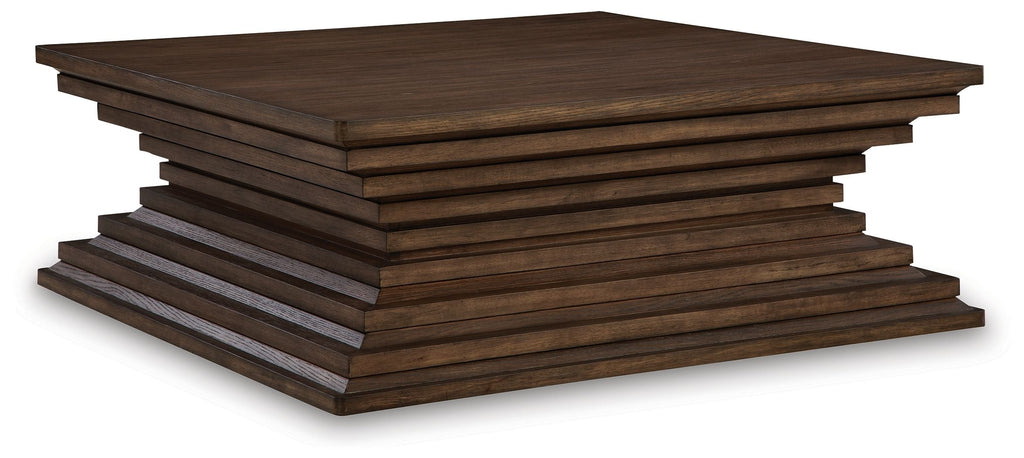 Hannodream - Square Cocktail Table - Warm Brown - Stylish Home Furniture