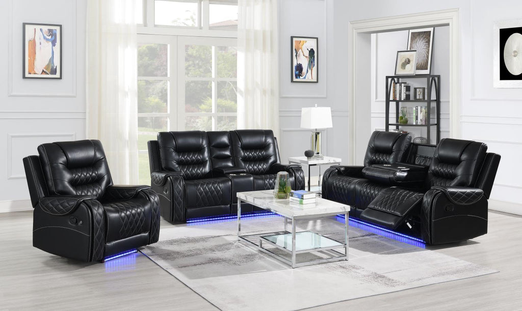 U140 - Motion Reclining Chair - Black