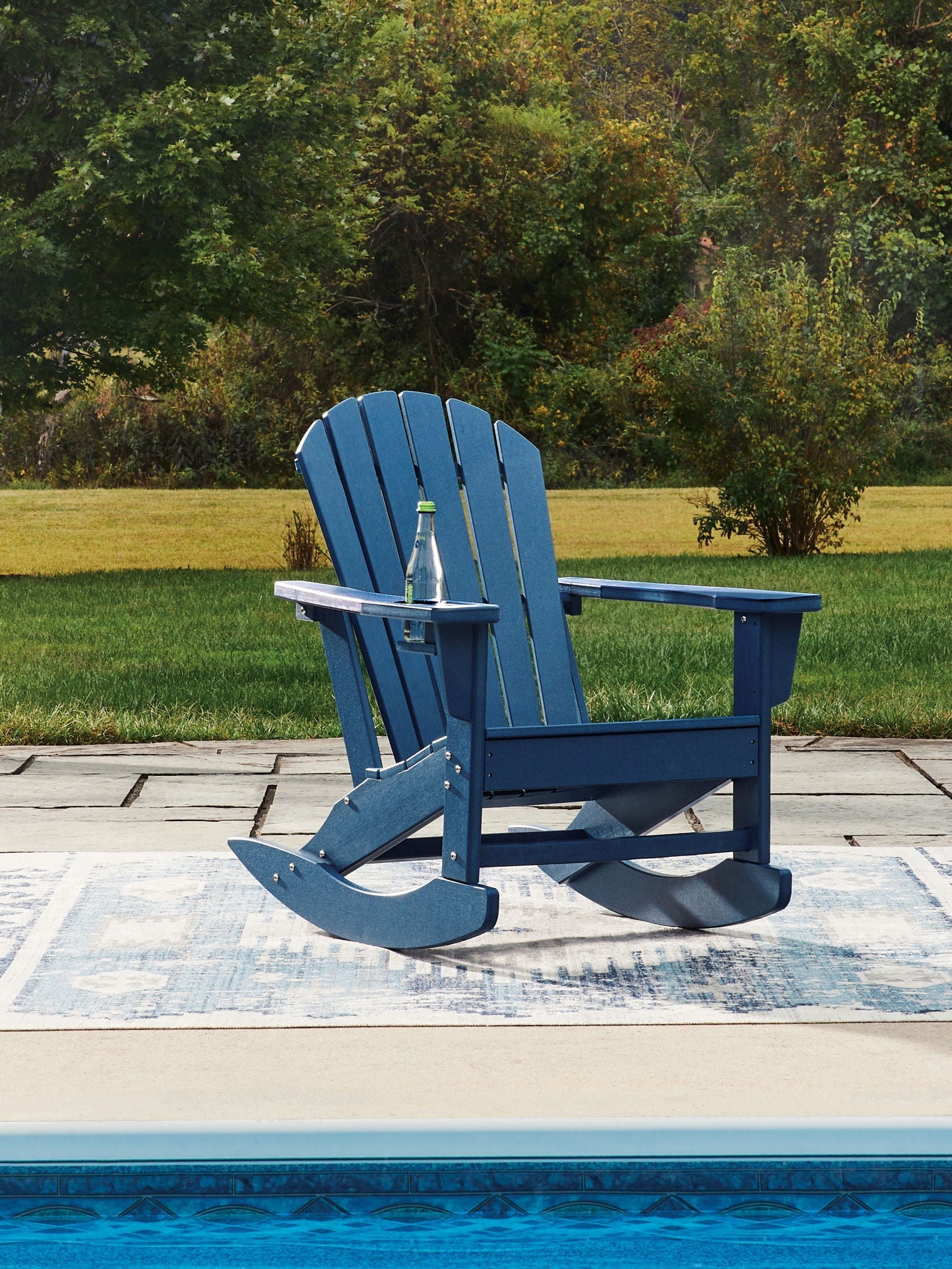 Sundown Shores - Rocking Chair - Blue - Stylish Home Furniture