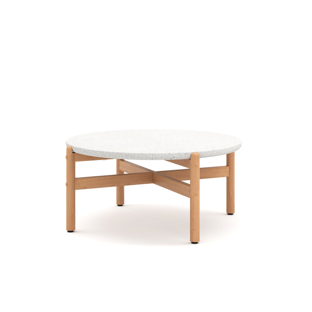 Solstice - Coffee Table With Terrazo Top - White - Stylish Home Furniture