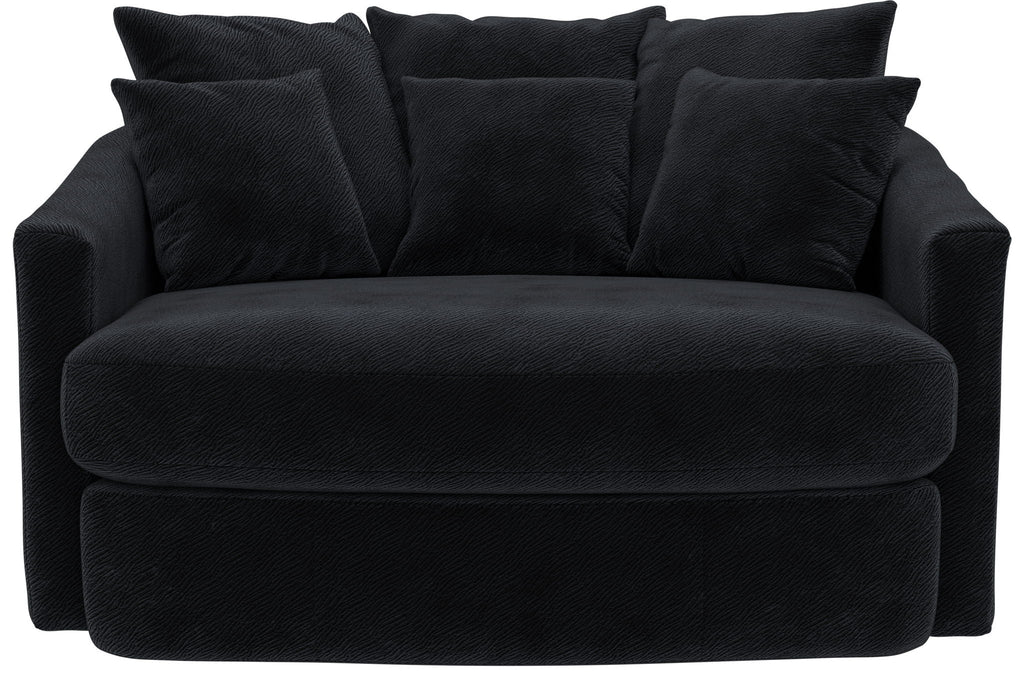 Matty - Round Accent Cuddle Chaise - Stylish Home Furniture