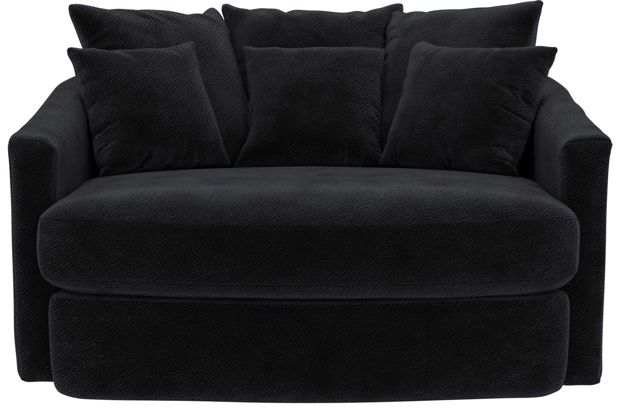 Matty - Round Accent Cuddle Chaise - Stylish Home Furniture