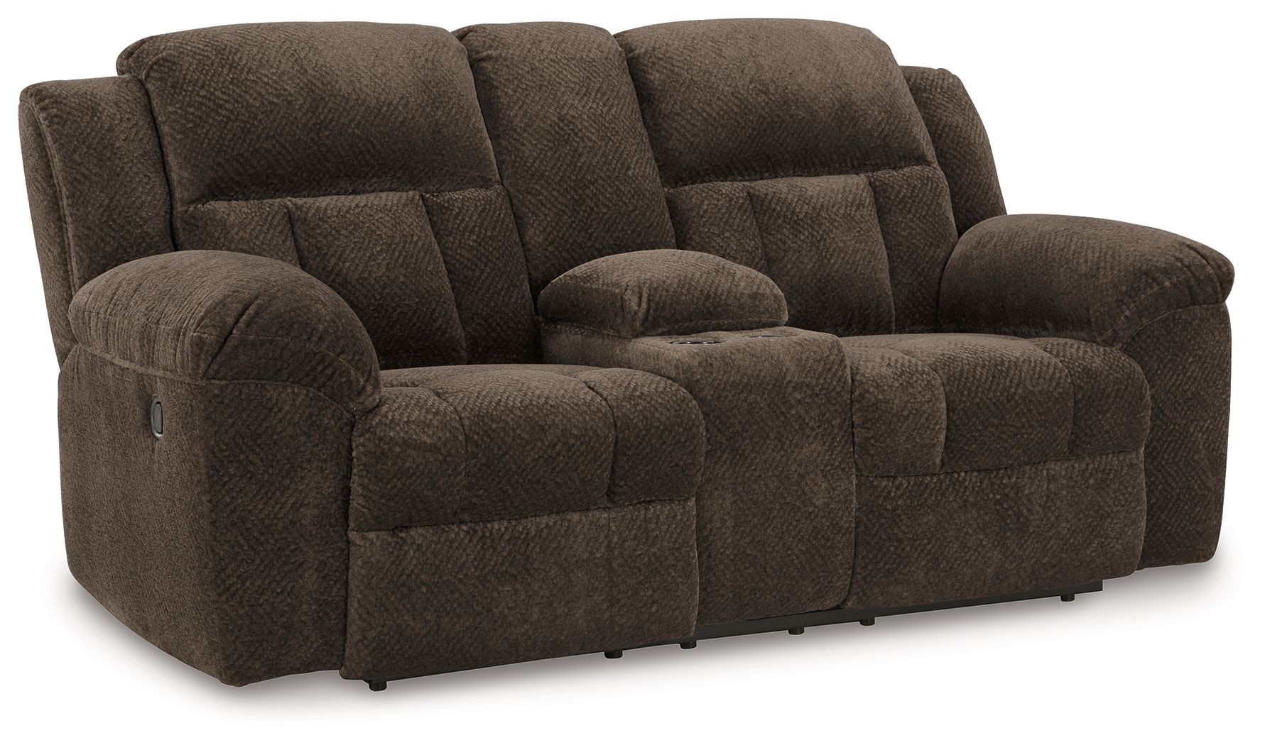 Frohn - Dbl Reclining Loveseat With Console - Stylish Home Furniture