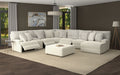 Carmen - Castered Cocktail Ottoman - Bone - Stylish Home Furniture
