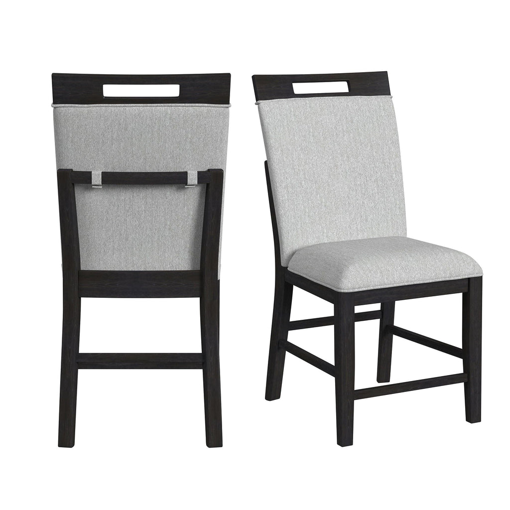 Transcend - Counter Side Chair (Set of 2) - Charcoal - Stylish Home Furniture