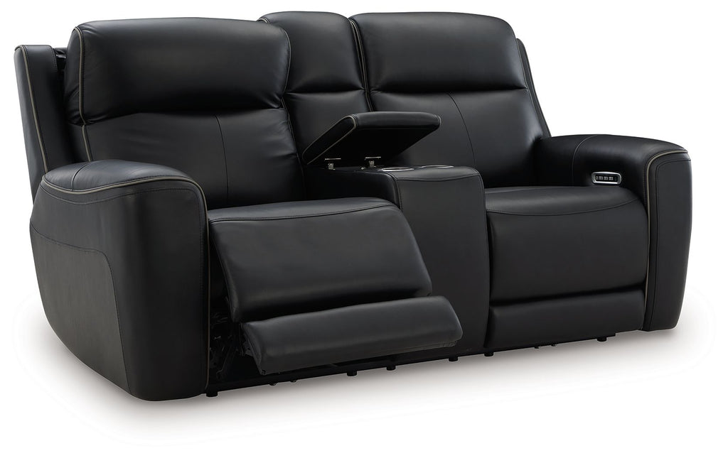 5Z-Comfort - Relaxation - Power Reclining Loveseat with Console / Adj Headrest - Stylish Home Furniture