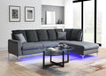 U381 - 2 Piece LED Sectional - Gray - Stylish Home Furniture