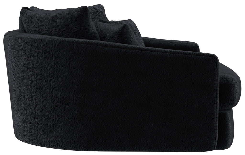 Matty - Round Accent Cuddle Chaise - Stylish Home Furniture