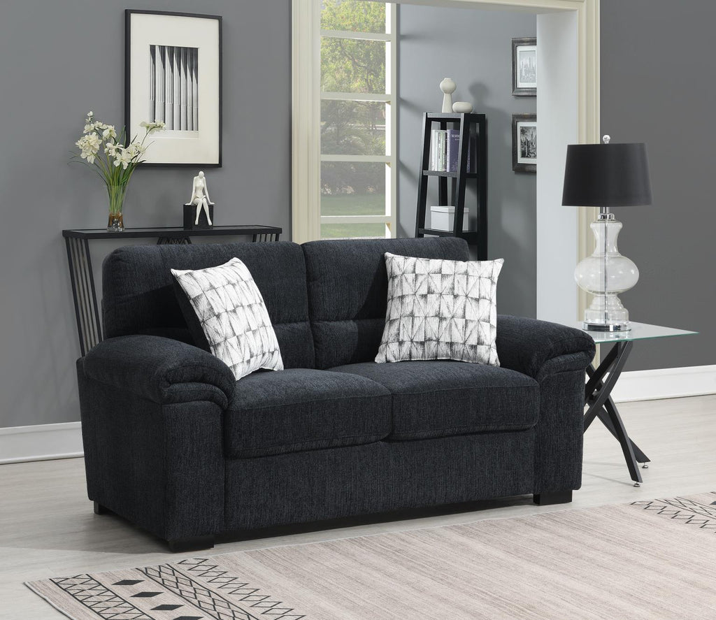U451 - Loveseat - Charcoal - Stylish Home Furniture