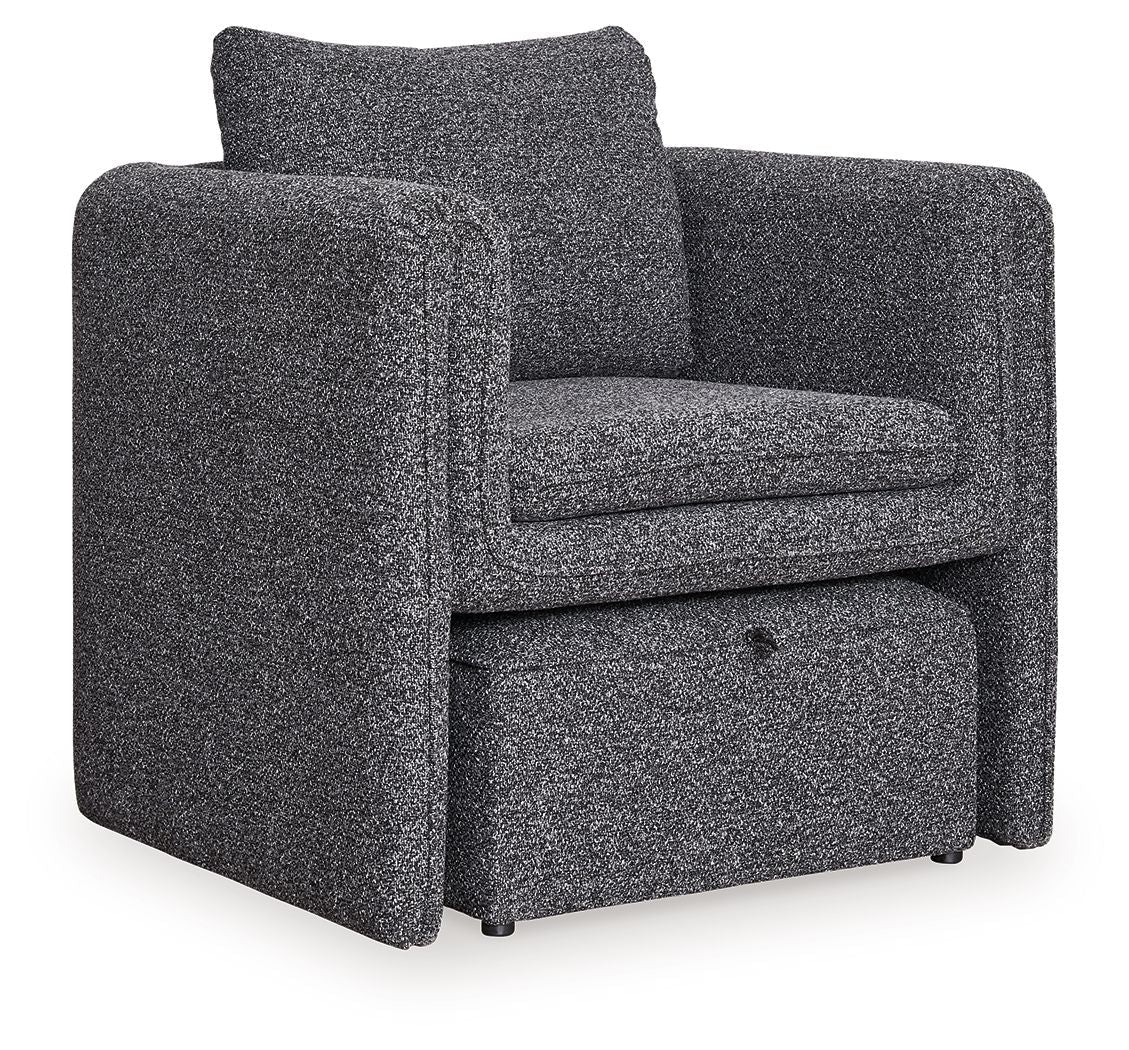 Vreni - Accent Chair - Charcoal / Black - Stylish Home Furniture