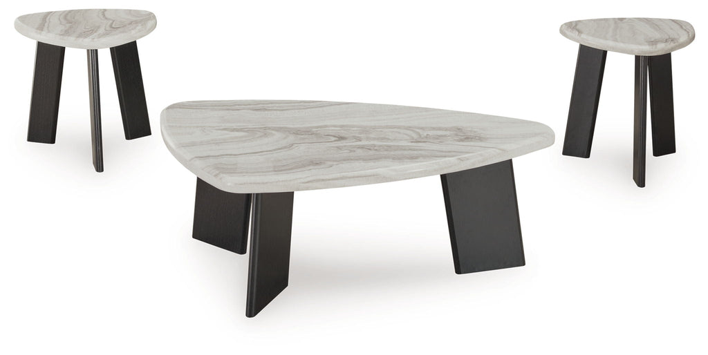 Lilyberg - Occasional Table Set (Set of 3) - Gray / Black - Stylish Home Furniture