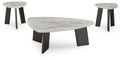 Lilyberg - Occasional Table Set (Set of 3) - Gray / Black - Stylish Home Furniture