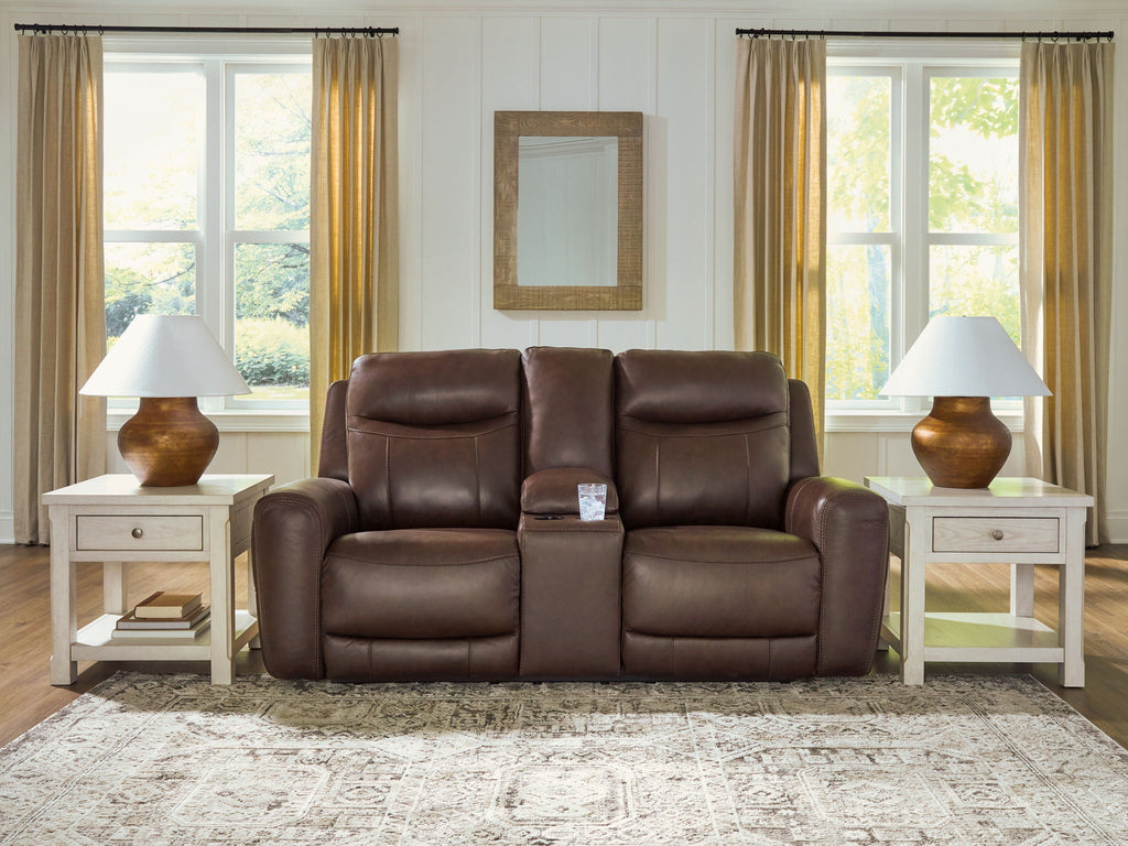 Gravier - Power Reclining Loveseat With Console / Adjustable Headrest - Cordova - Stylish Home Furniture
