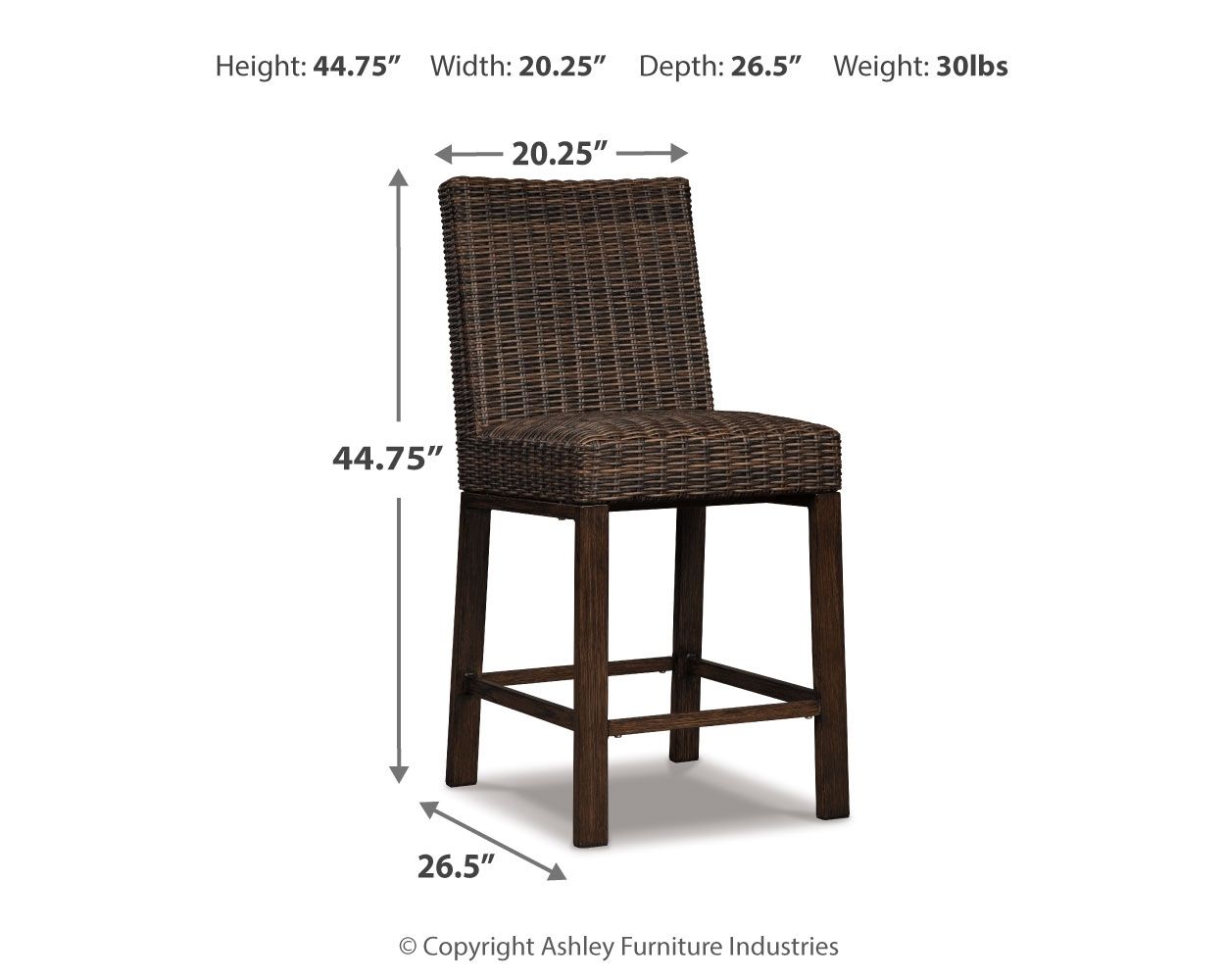 Paradise Trail - Barstool (Set of 2) - Medium Brown - Stylish Home Furniture