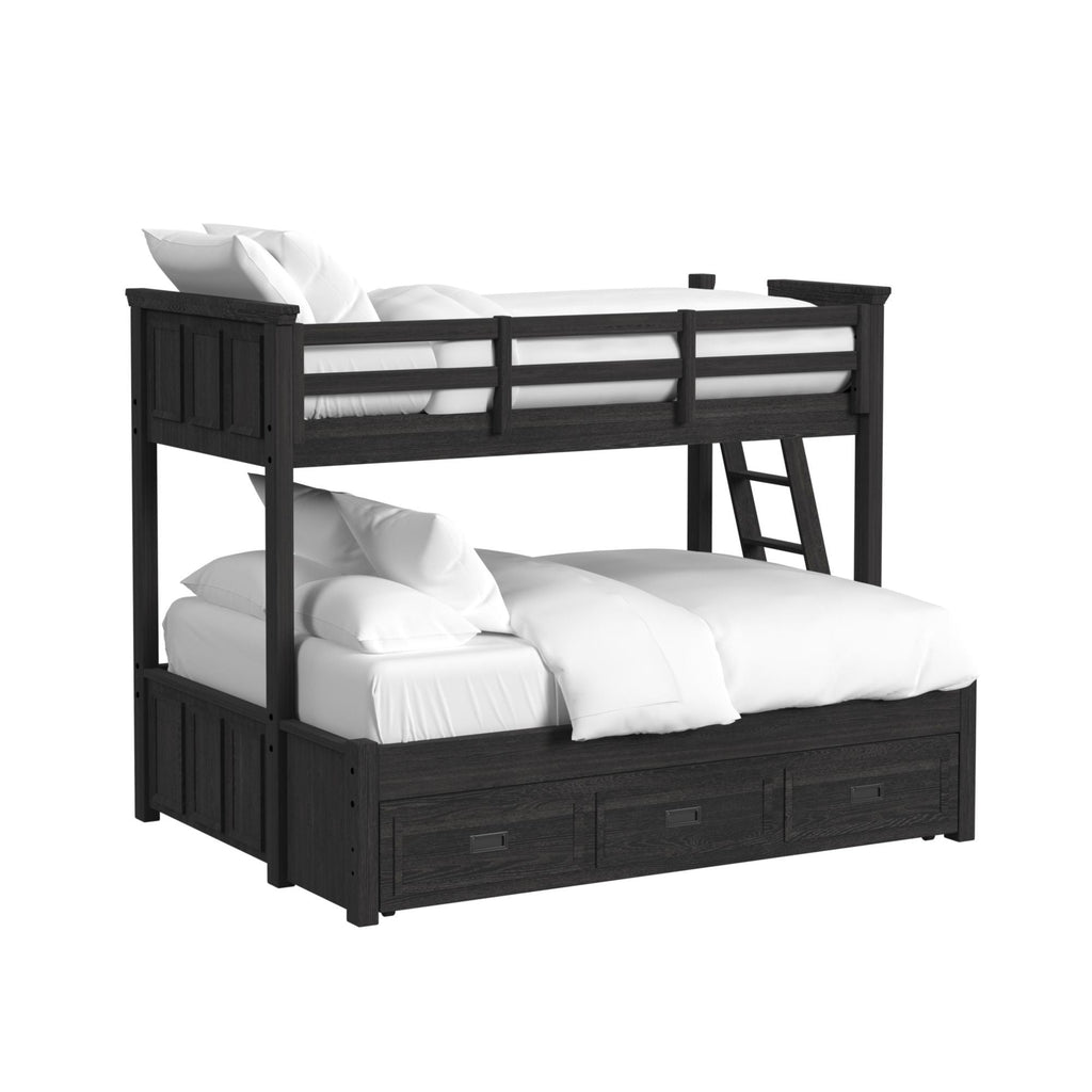 Hampton Kids - Bunk With Ladder And Trundle Bedroom Set - Stylish Home Furniture