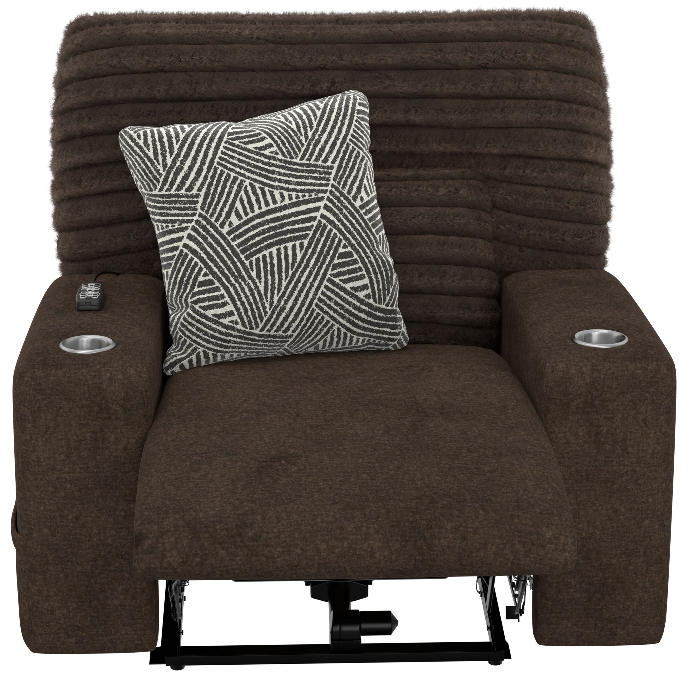 Zen - Power Recliner With CR3 Heat / Massage / Zero Gravity - Chocolate - Stylish Home Furniture