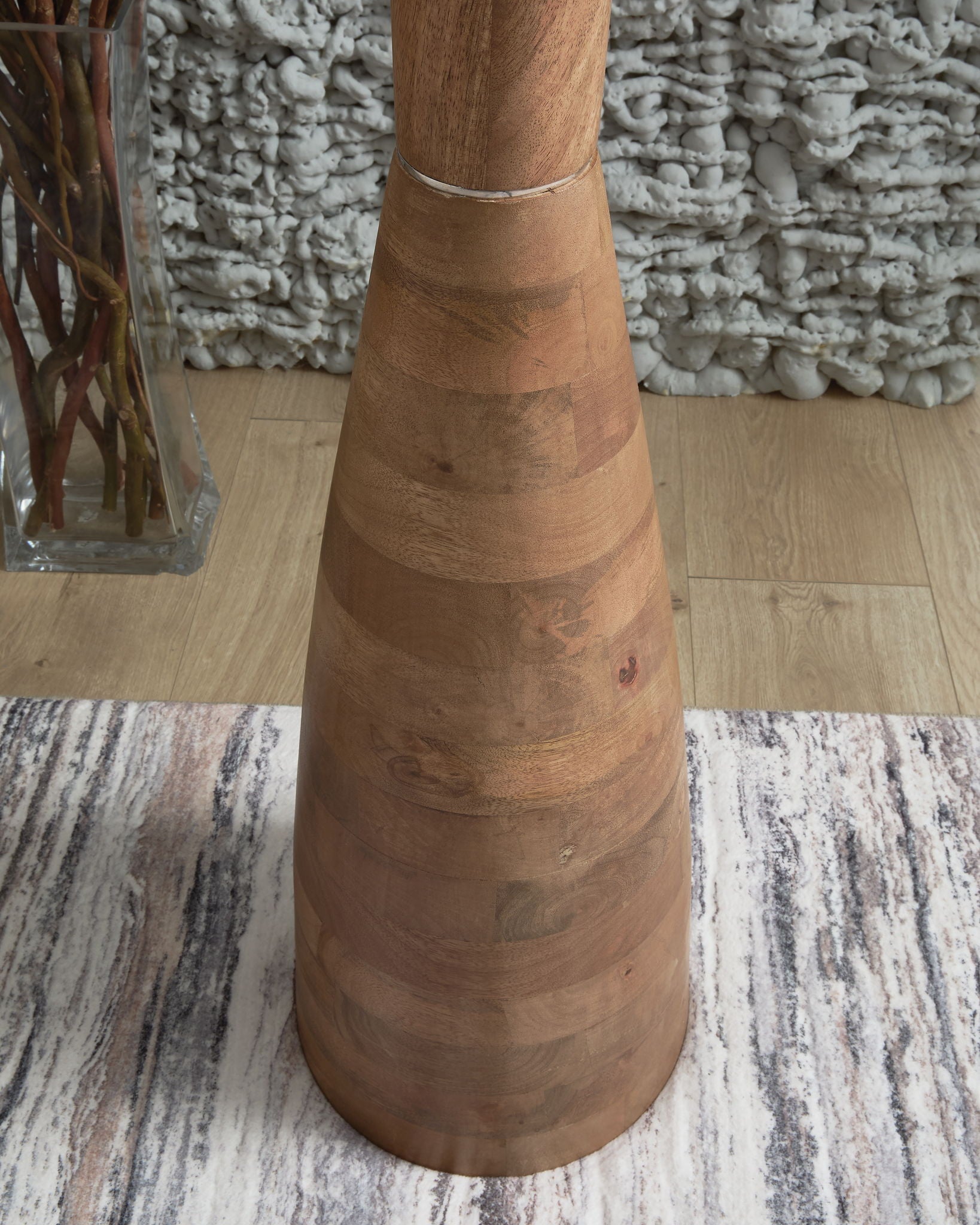 Ailsa - Wood Floor Lamp - Natural Brown - Stylish Home Furniture