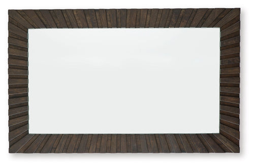 Advin - Accent Mirror - Dark Brown - Stylish Home Furniture
