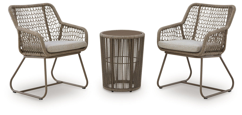Majors Beach - Outdoor Table And 2 Chairs (Set of 3) - Beige - Stylish Home Furniture