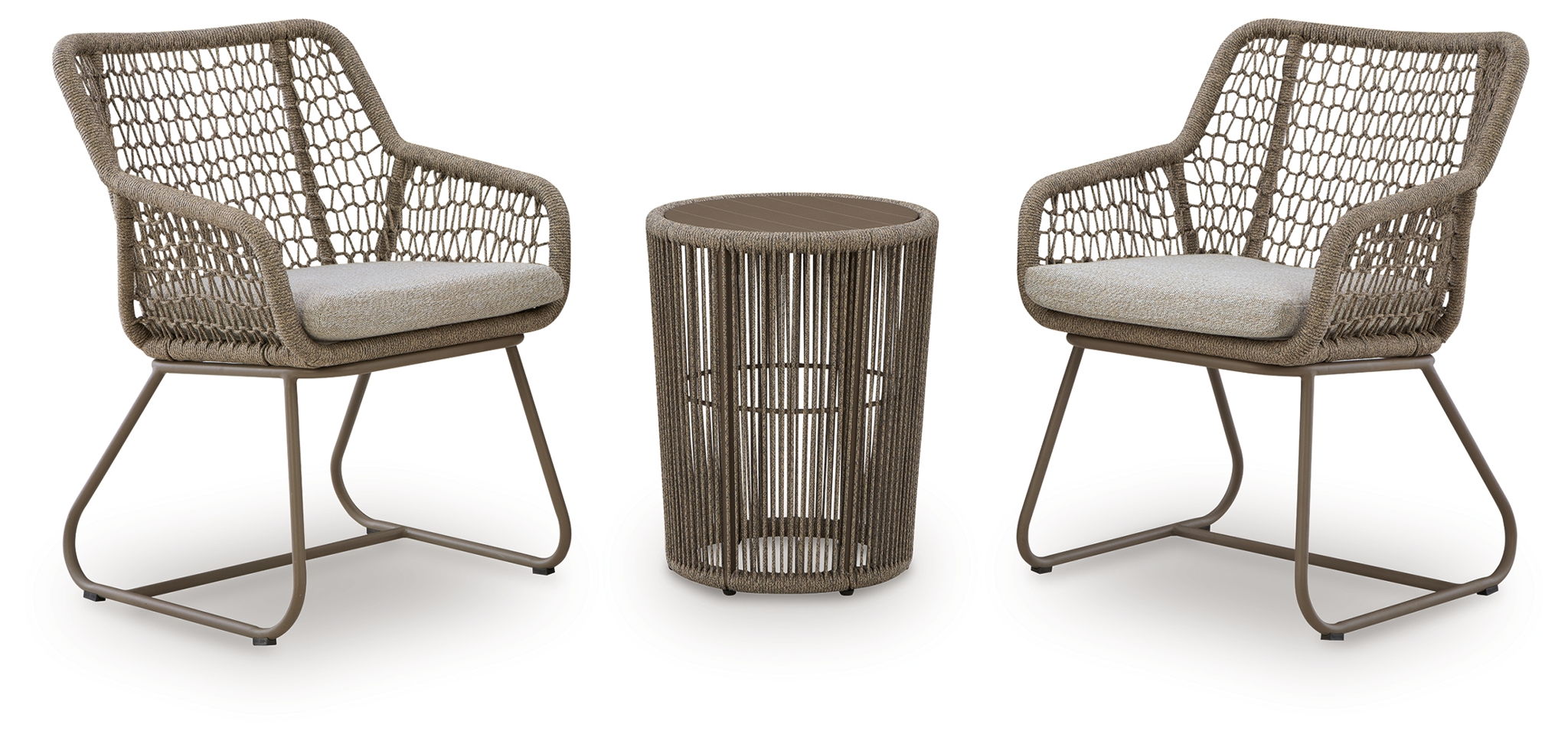 Majors Beach - Outdoor Table And 2 Chairs (Set of 3) - Beige - Stylish Home Furniture