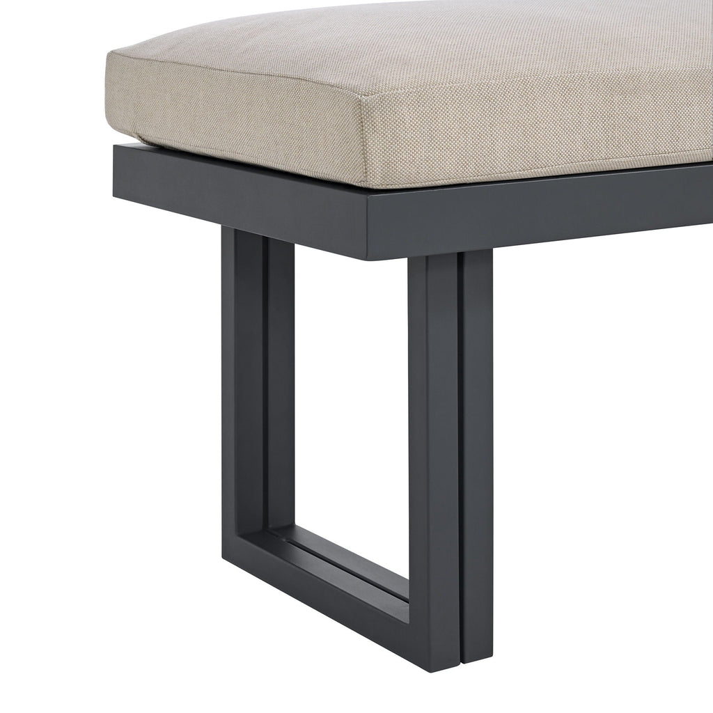 Playa - Dining Bench - Dark Gray / Beige - Stylish Home Furniture