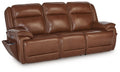 Healy Pier - Power Reclining Sofa / Adj Headrest - Chocolate - Stylish Home Furniture