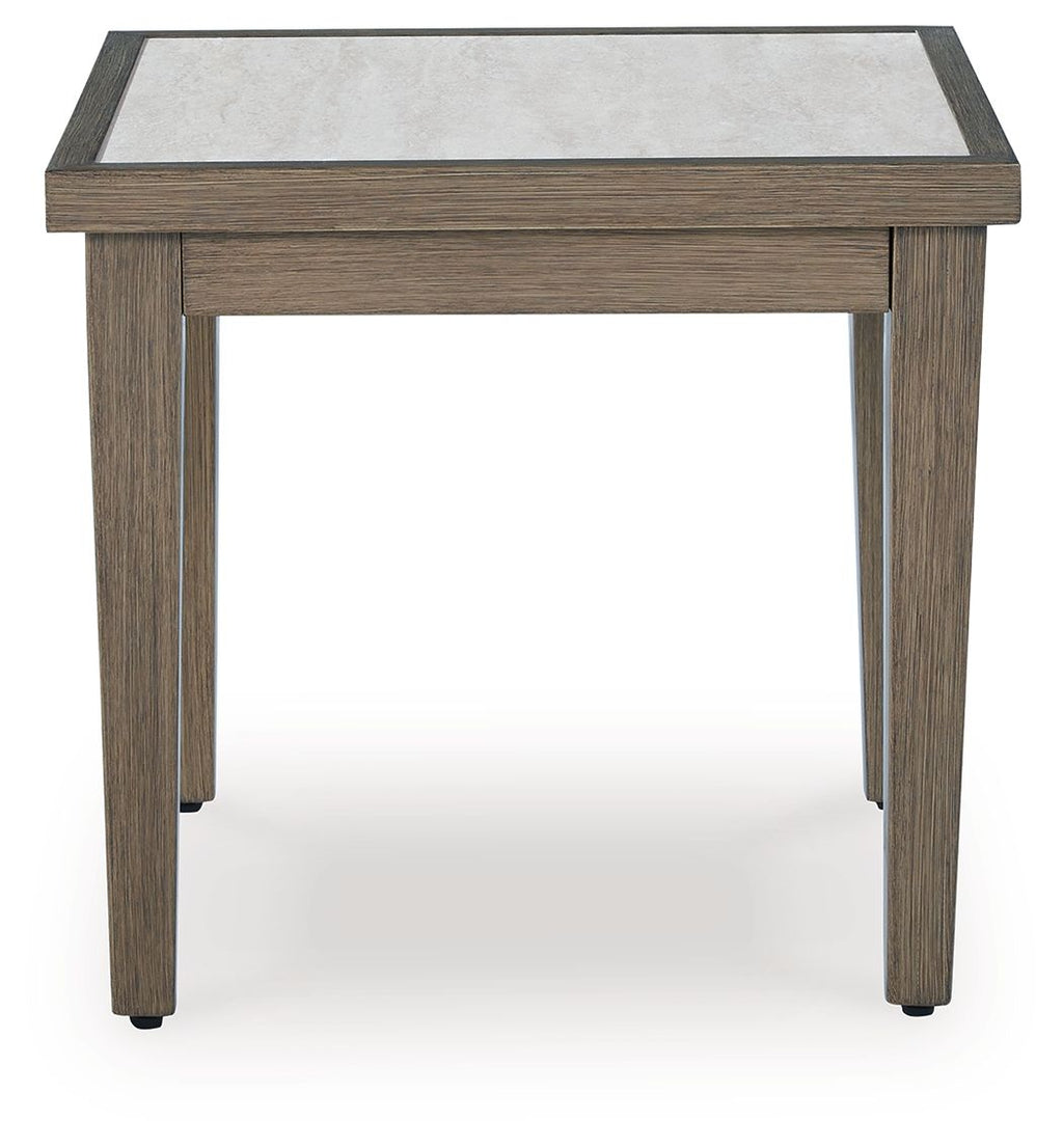 Rainier Ranch - Square End Table - Brown / Beige - Stylish Home Furniture