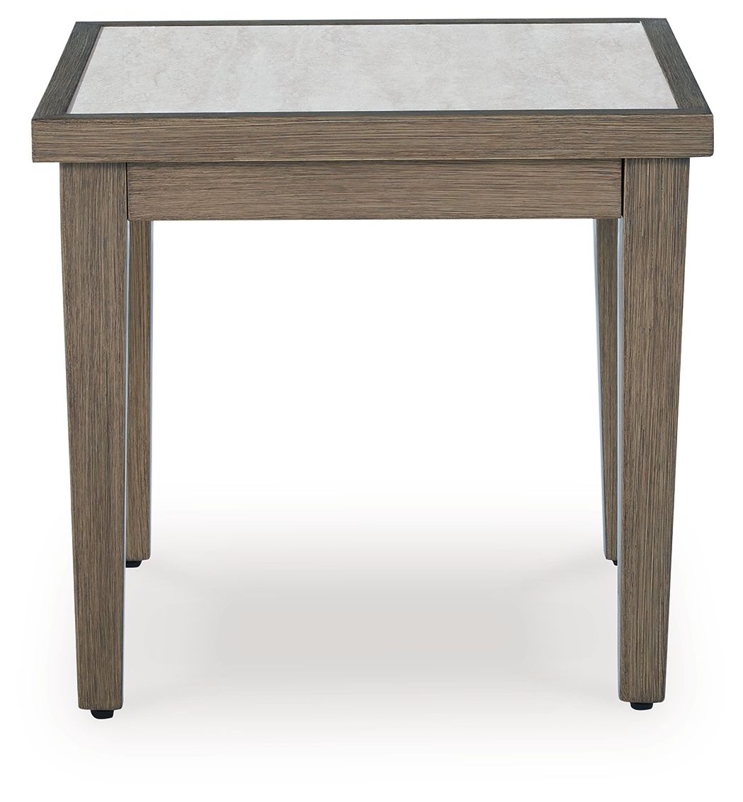 Rainier Ranch - Square End Table - Brown / Beige - Stylish Home Furniture