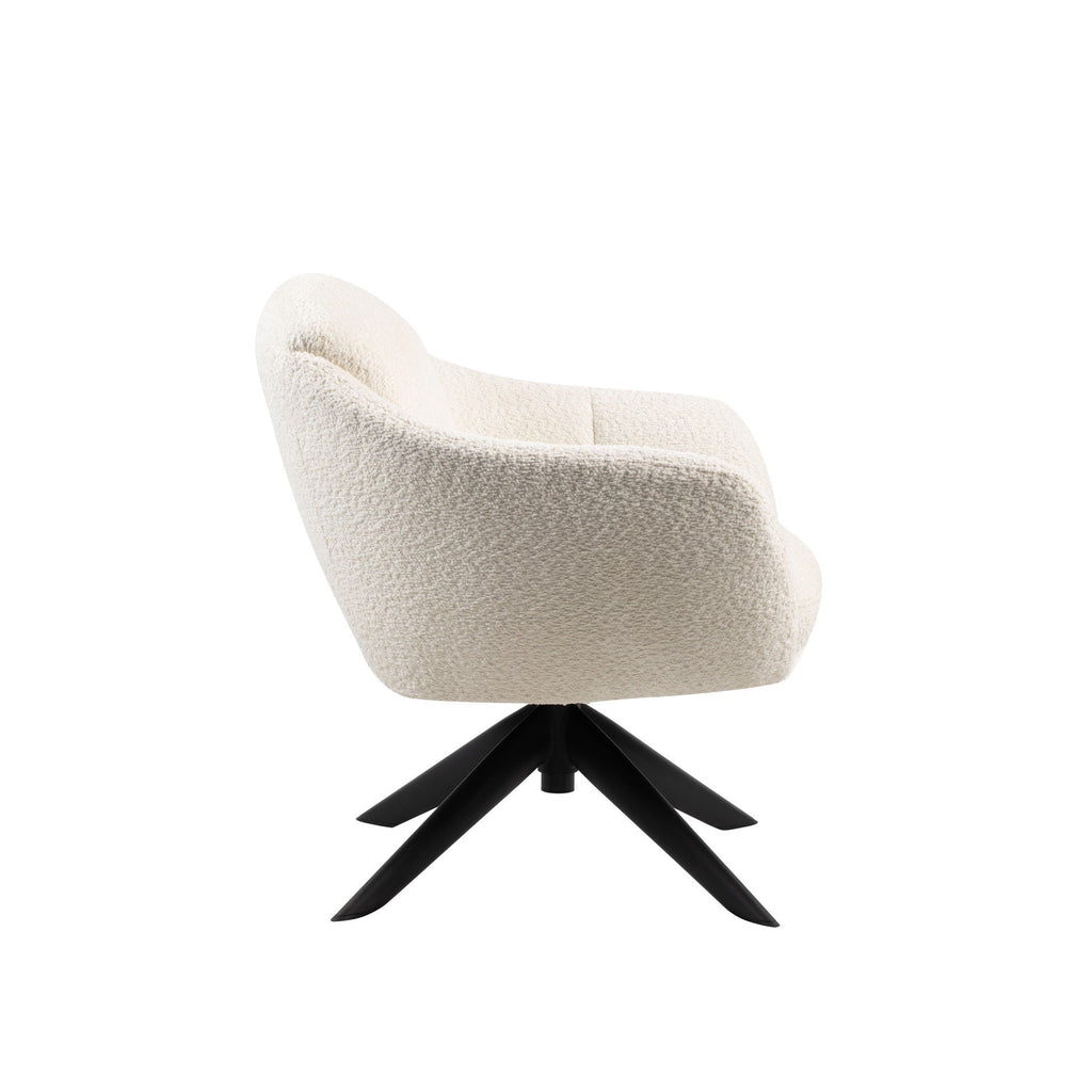 Fleming - Boucle Swivel Lounge Chair - Stylish Home Furniture