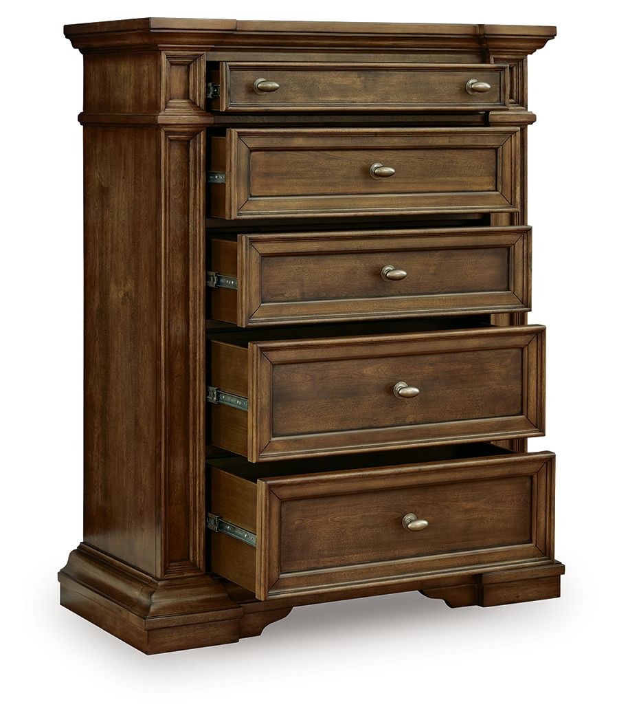 Frantanna - Five Drawer Chest - Brown - Stylish Home Furniture