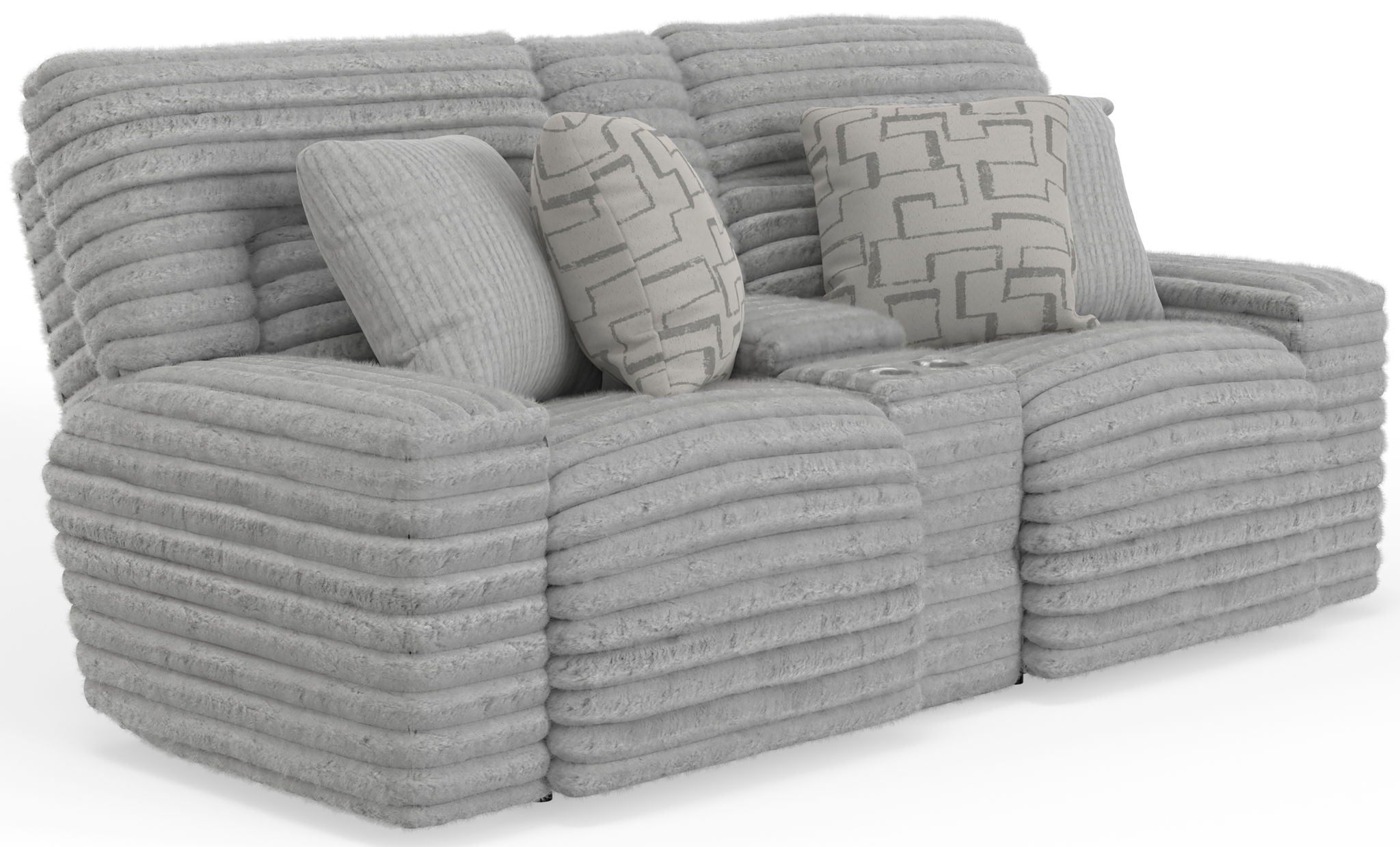 Lynx - Power Reclining Console Loveseat With Zero Gravity - Stylish Home Furniture
