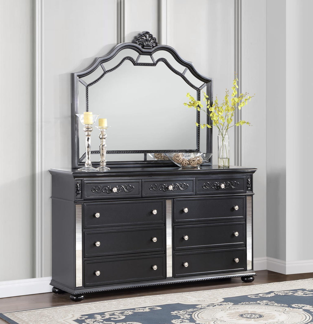 B051 - Dresser - Black - Stylish Home Furniture