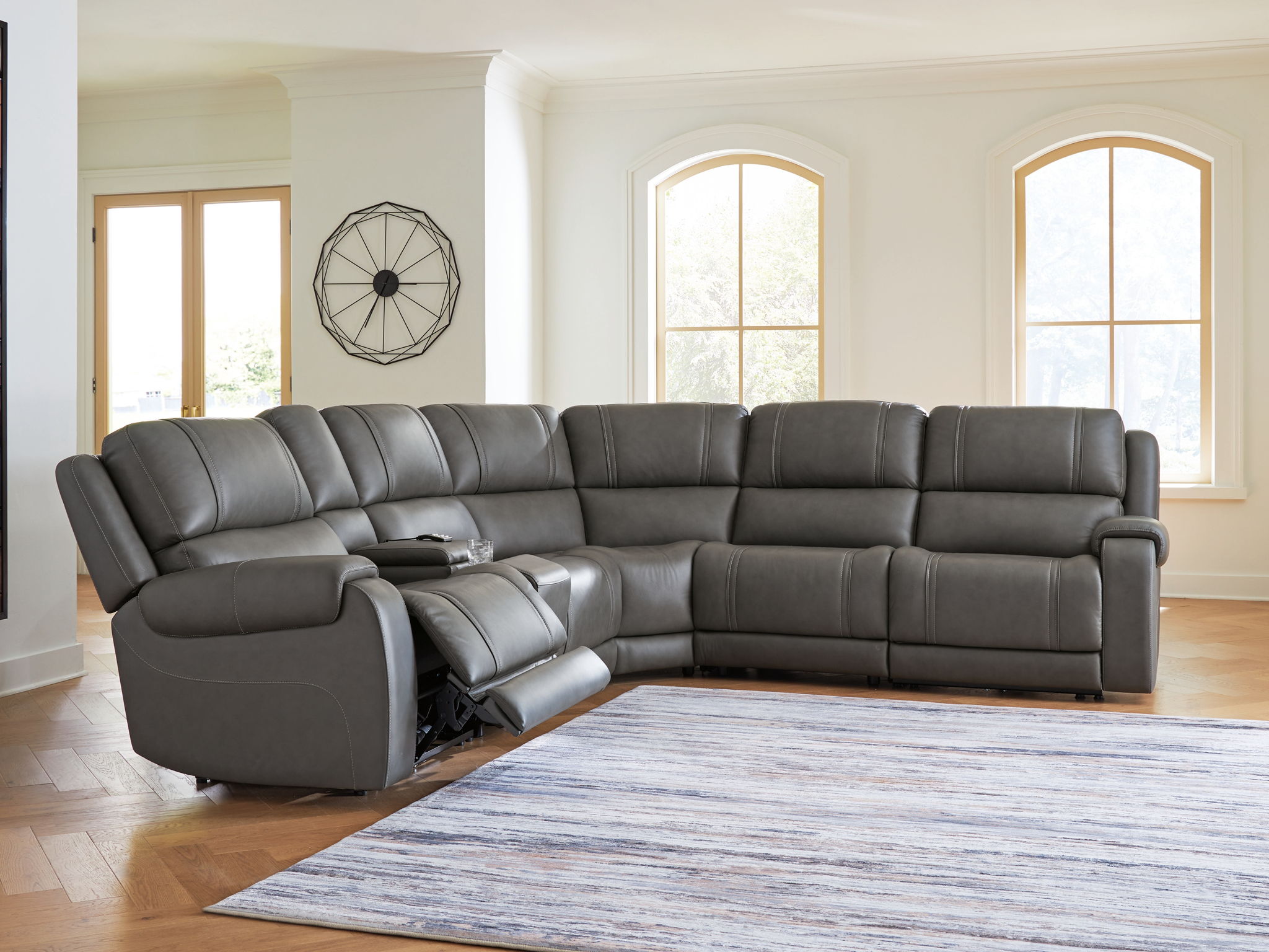 5Z - Pittson - Power Reclining Sectional - Stylish Home Furniture