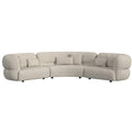 Four Seasons - Sectional Set With 6 Pillows - Camel - Stylish Home Furniture