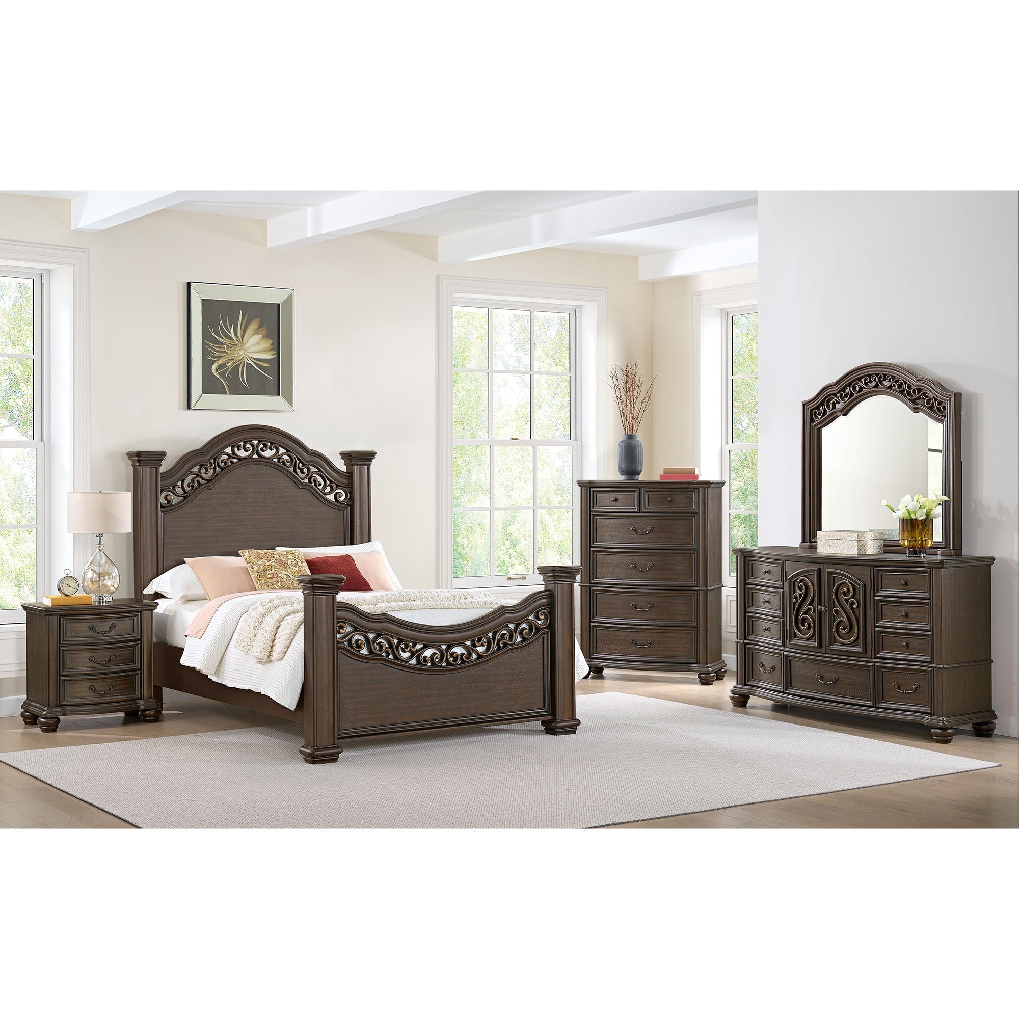 Brunswick - 5-Drawer Chest - Mahogany
