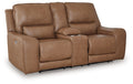 DeepWakes - Power Reclining Loveseat / Console / Adjustable Headrest - Stylish Home Furniture