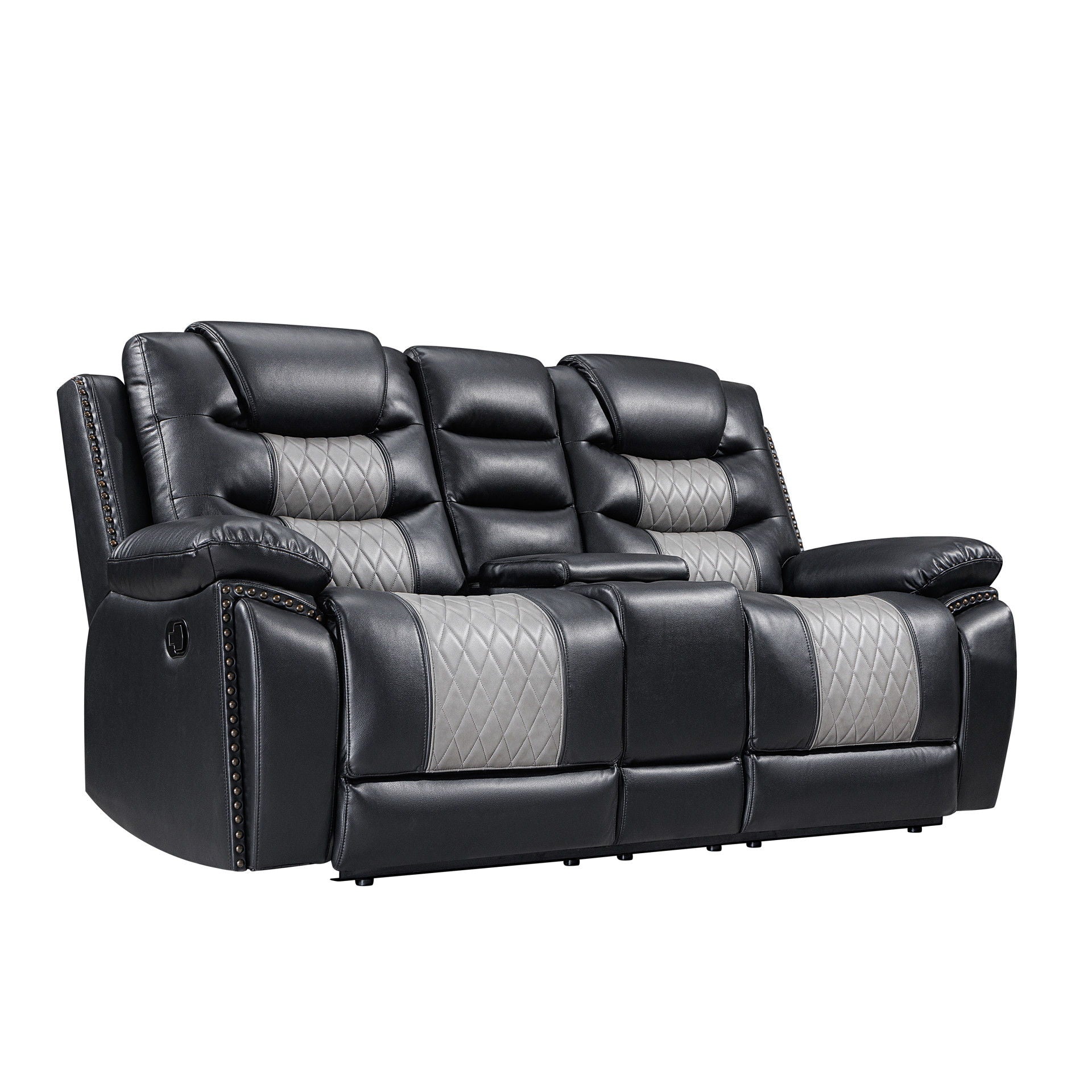 Nikko - Console Loveseat With Dual Recliners - Stylish Home Furniture