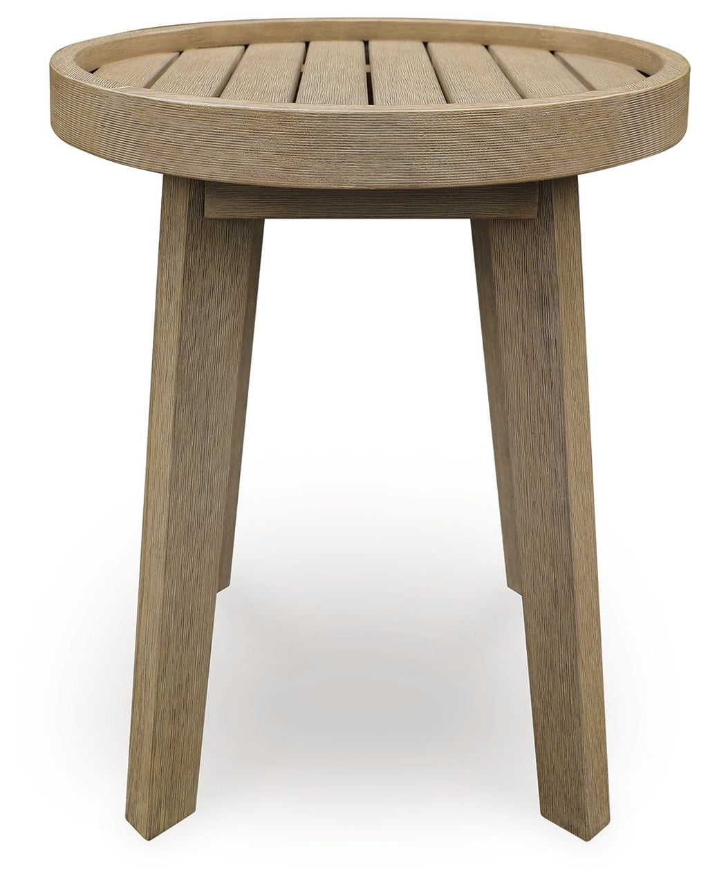 Marina Sun - Round End Table - Beige - Stylish Home Furniture