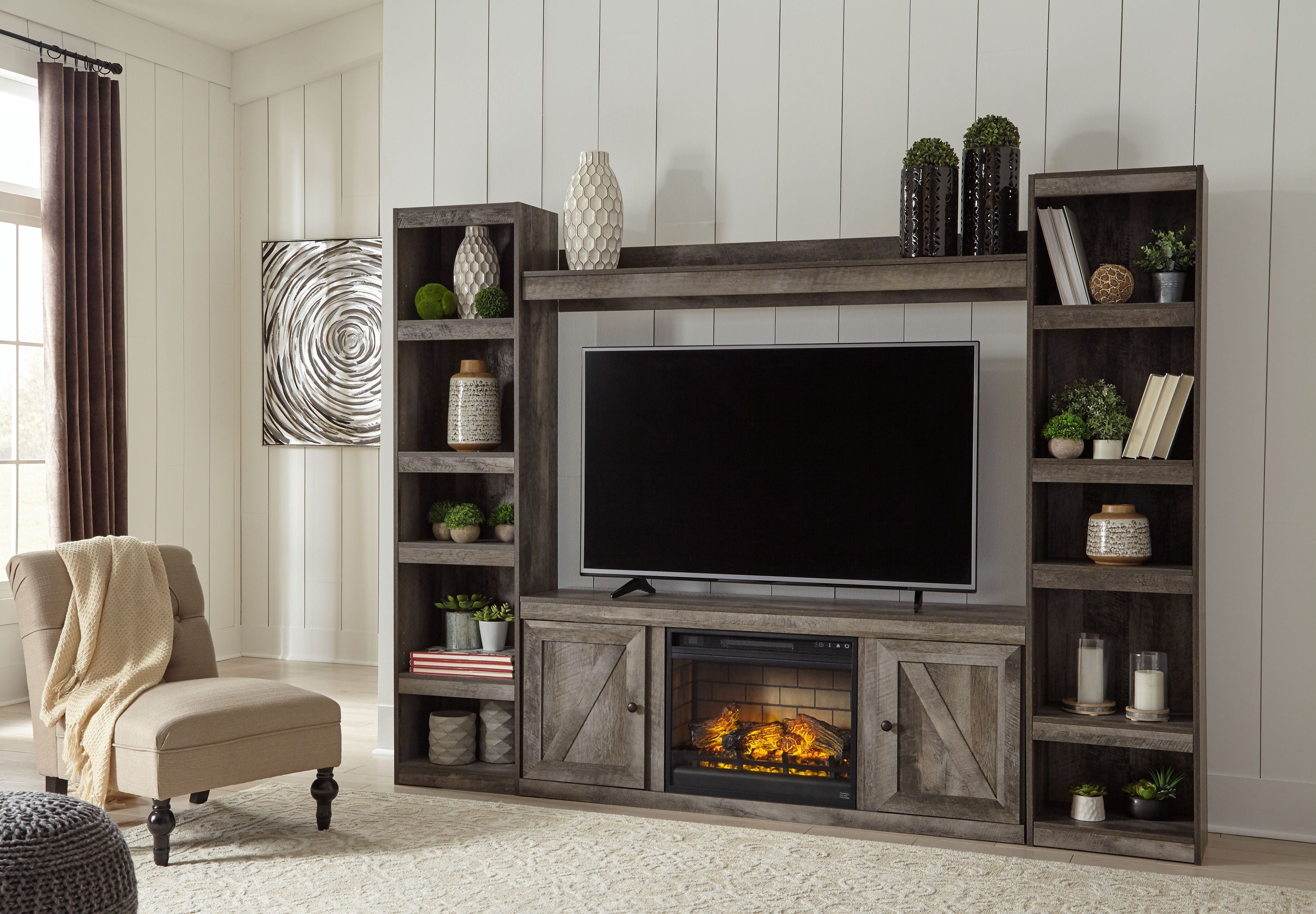 Wynnlow - Entertainment Center With 60" TV Stand - Stylish Home Furniture