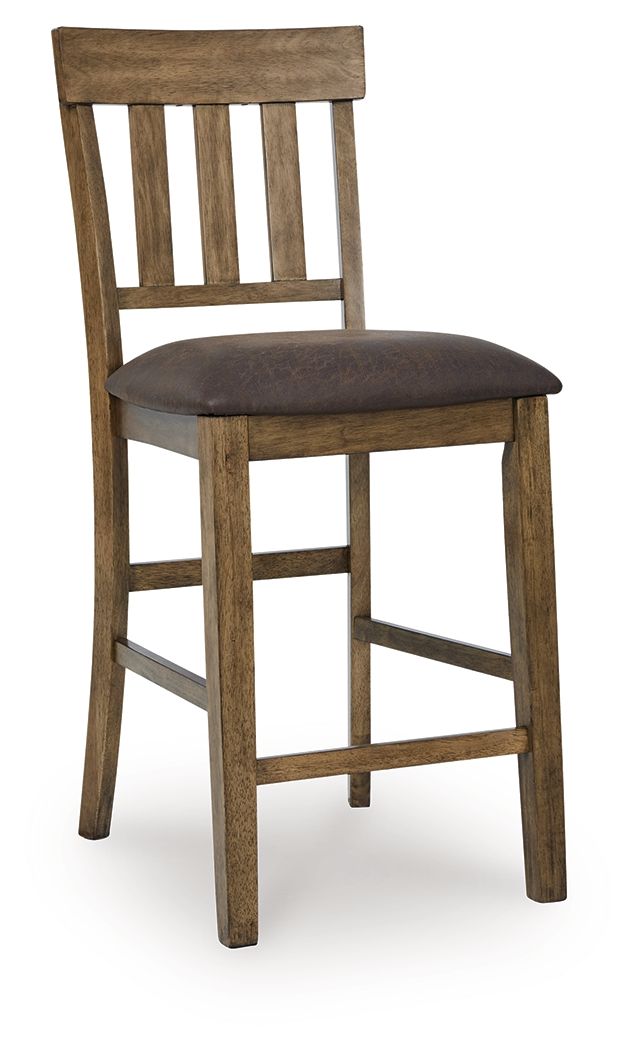 Urbinforte - Upholstered Barstool (Set of 2) - Light Brown - Stylish Home Furniture