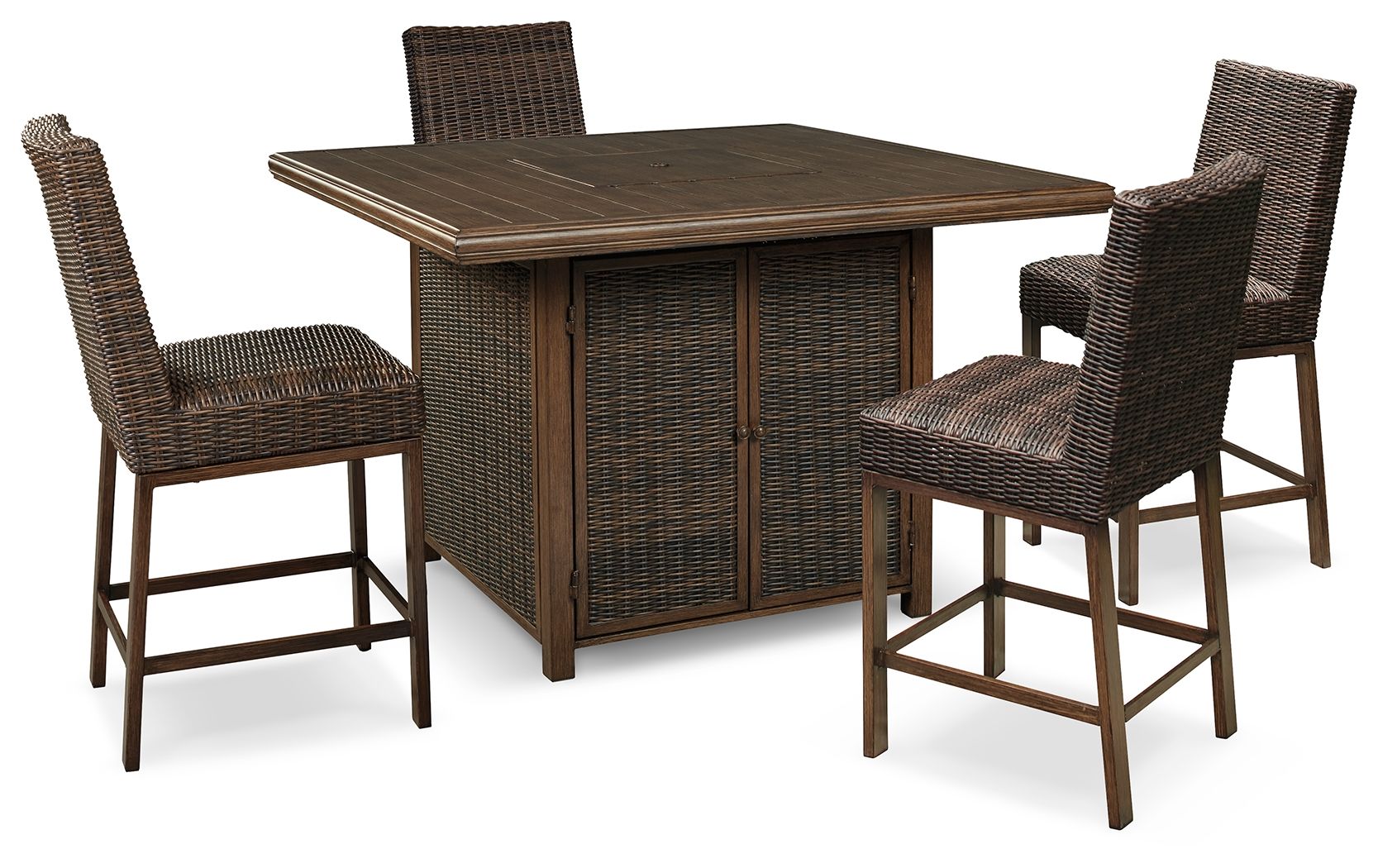 Paradise Trail - Outdoor Fire Pit Table Set - Stylish Home Furniture