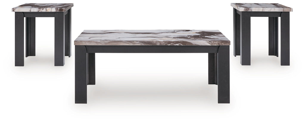 Jazmore - Occasional Table Set (Set of 3) - Dark Brown - Stylish Home Furniture