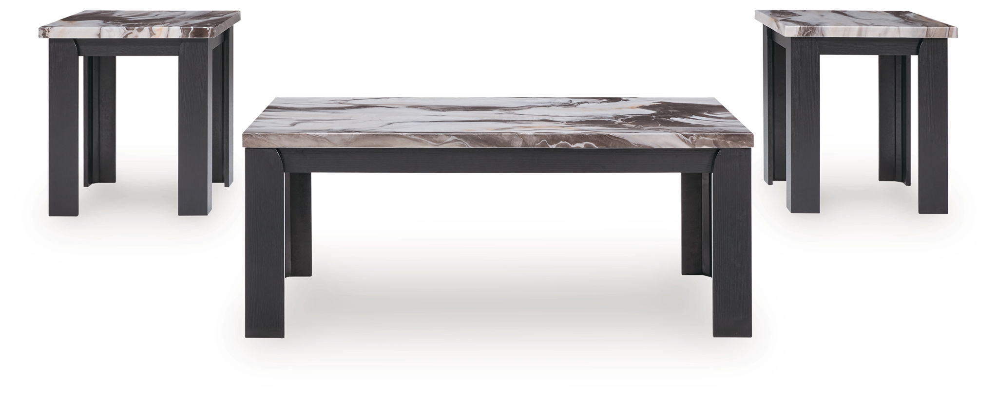 Jazmore - Occasional Table Set (Set of 3) - Dark Brown - Stylish Home Furniture