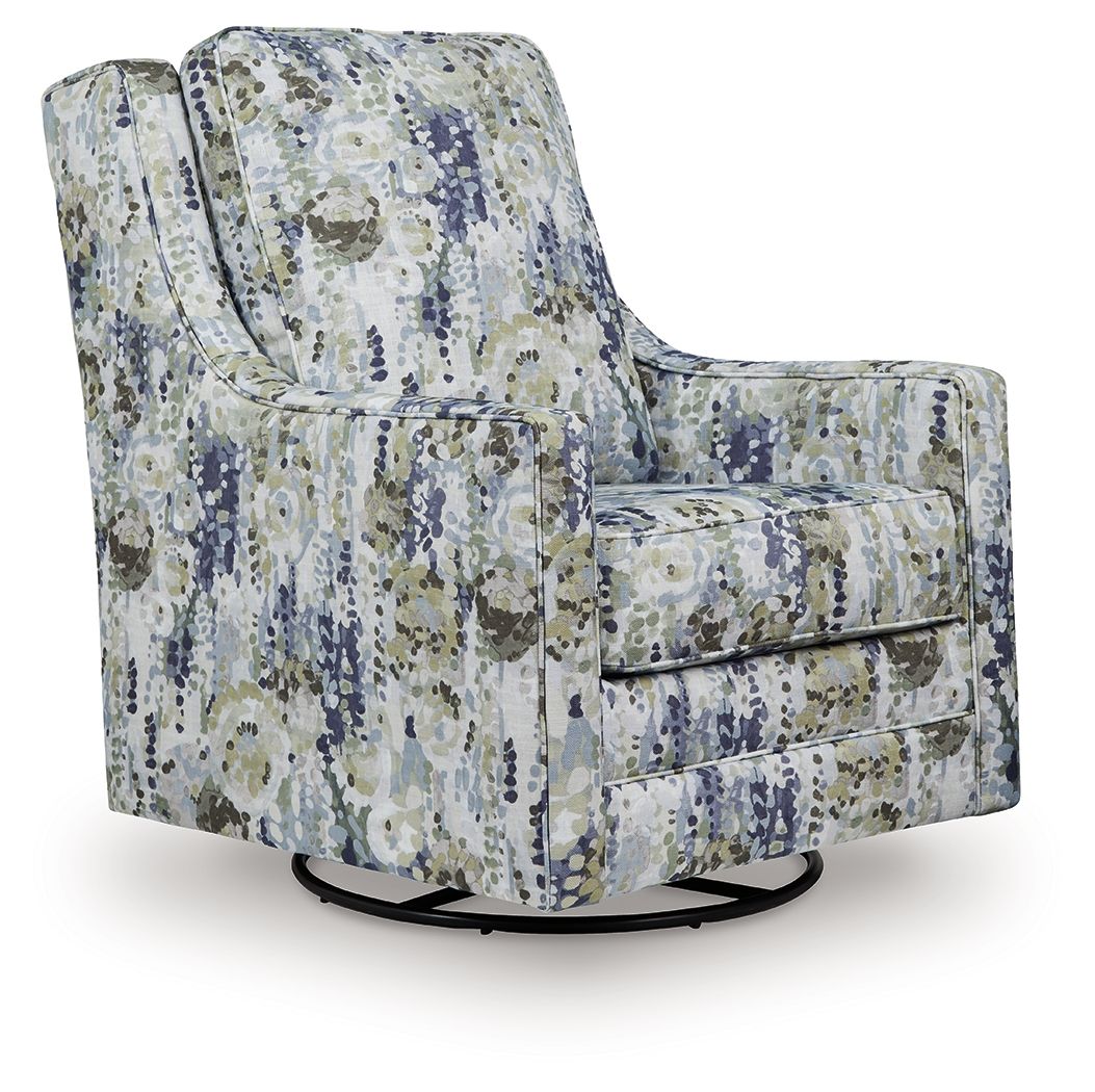 Dustinford - Swivel Glider Accent Chair - Multi - Stylish Home Furniture