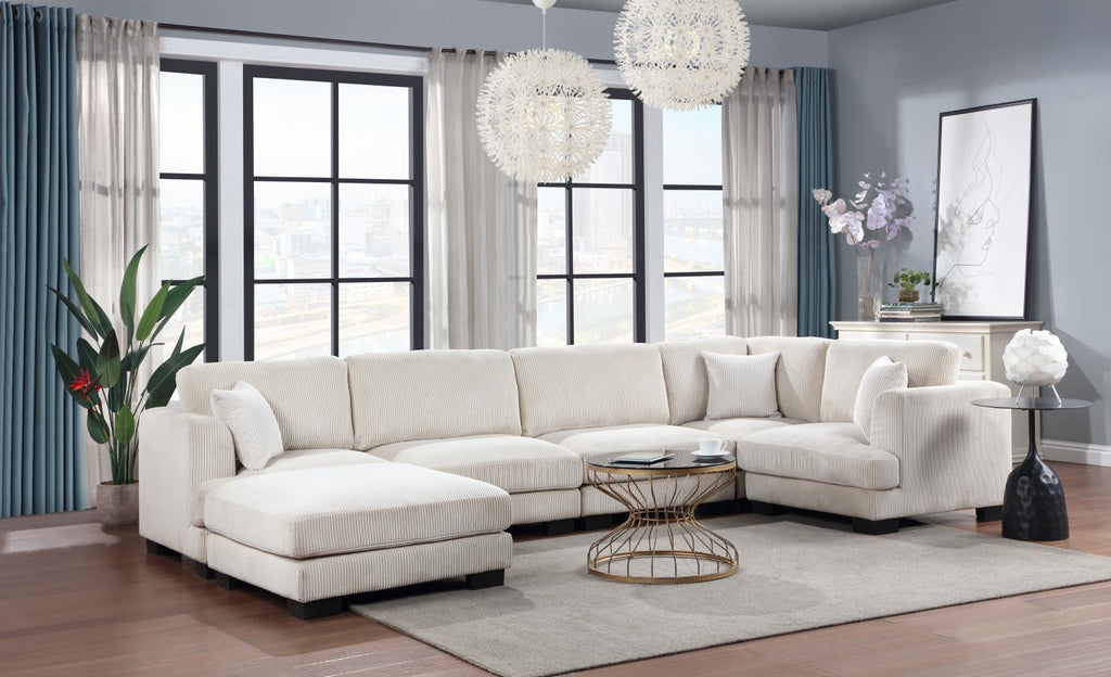 U255 - 6 Piece Sectional - Beige - Stylish Home Furniture