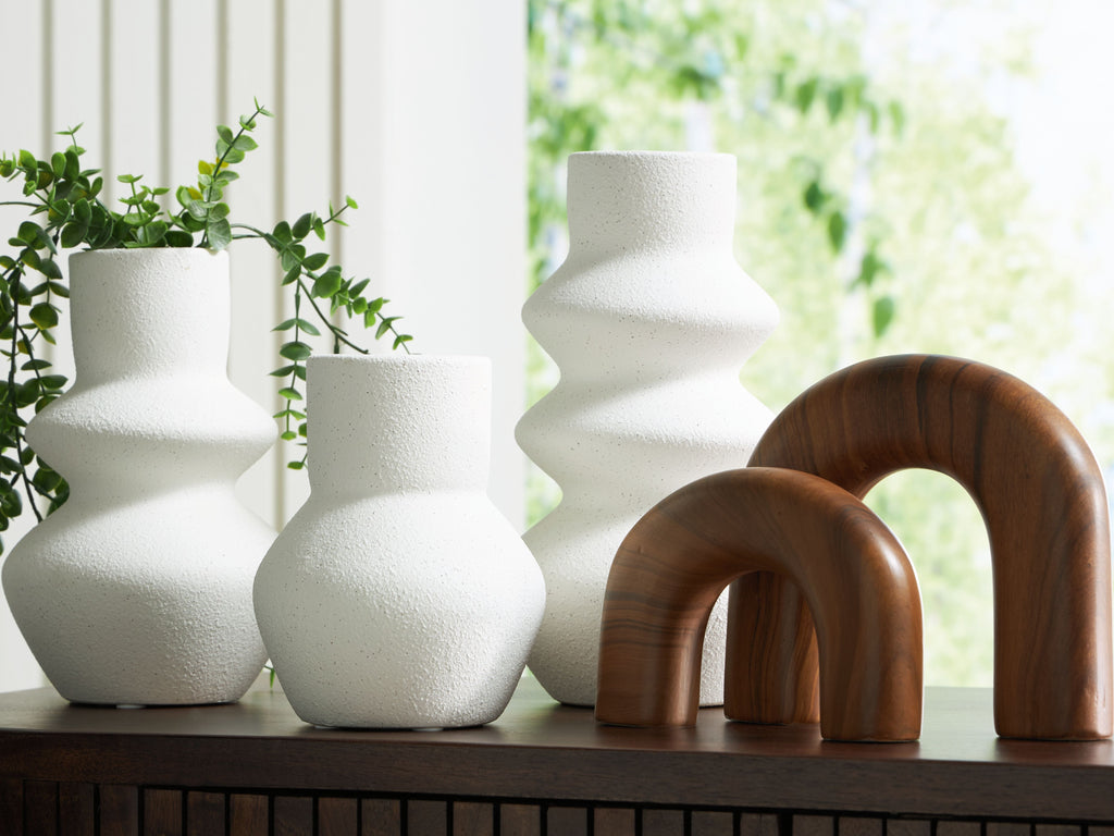 Carterworth - Accessory Set (Set of 5) - White / Brown - Stylish Home Furniture